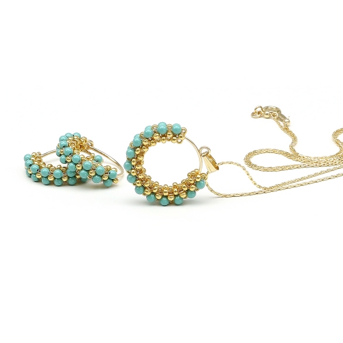 Set pendant and earrings by Ichiban - Primetime Pearls Jade