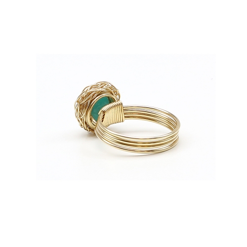 Inel din AU14K, Ichiban - Sweet Amazonite AU14K