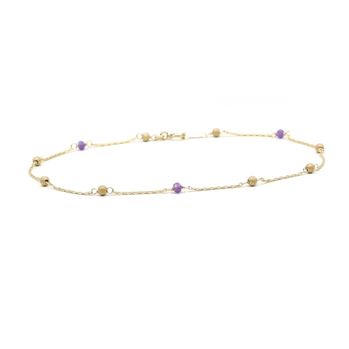 Bracelet by Ichiban - Lucky Charm Stardust Amethyst