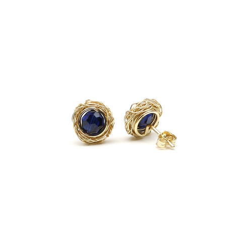 Stud earrings by Ichiban - Sweet Dark Indigo
