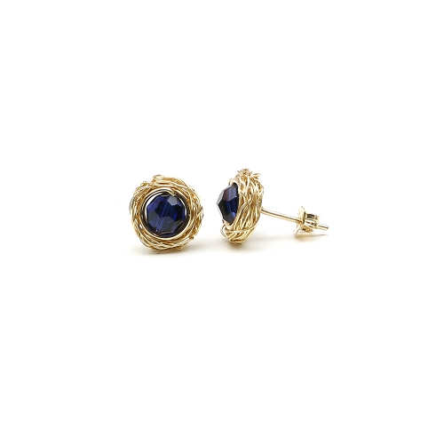 Stud earrings by Ichiban - Sweet Dark Indigo