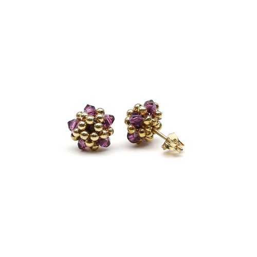 Stud earrings by Ichiban - Charm Amethyst
