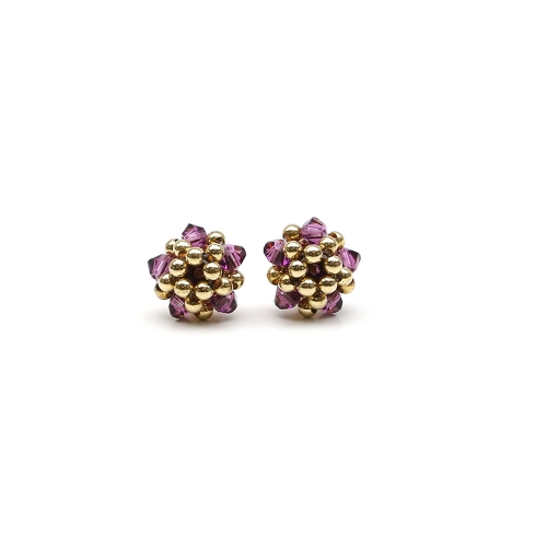 Stud earrings by Ichiban - Charm Amethyst