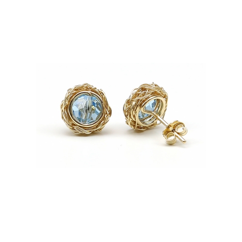 Stud earrings by Ichiban - Sweet Aquamarine