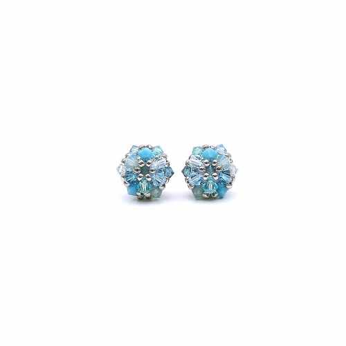 Stud earrings by Ichiban - Daisies Azzuro 925 Silver