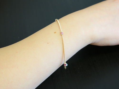 Bratara Ichiban cu pietre semipretioase  - Vogue Pink Turmaline