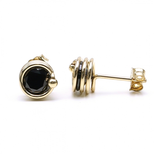 Stud earrings by Ichiban - Busted Black
