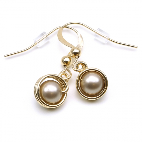 Earrings by Ichiban - Busted Pearls Platinum