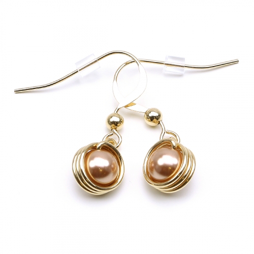 Earrings by Ichiban - Busted Pearls Rose Gold