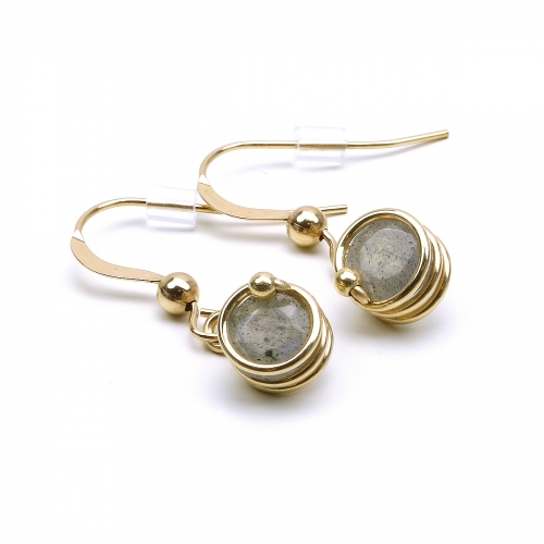 Cercei cu tortite, Ichiban - Busted Deluxe Labradorite