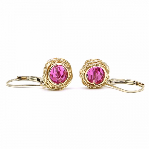 Leverback earrings by Ichiban - Sweet Fuchsia