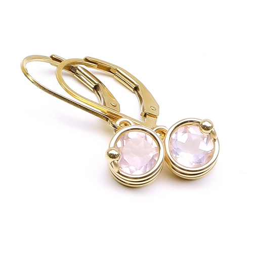 Leverback earrings by Ichiban - Busted Deluxe Quart Rose 