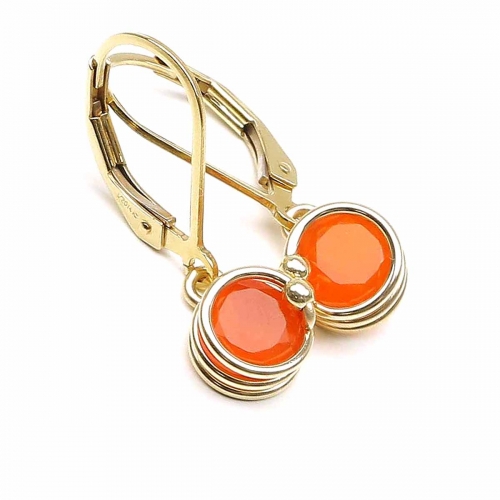 Leverback earringsby Ichiban - Busted Deluxe Carnelian