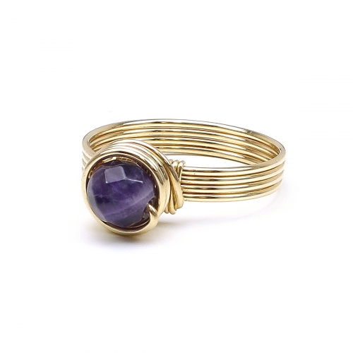 Ring by Ichiban - Busted Gemstone Amethyst