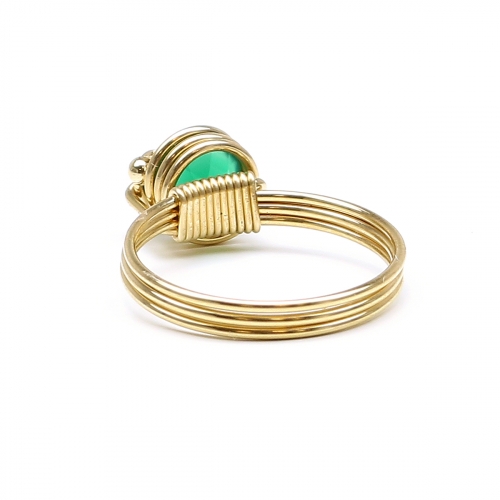 Inel Ichiban - Busted Deluxe Green Onyx 