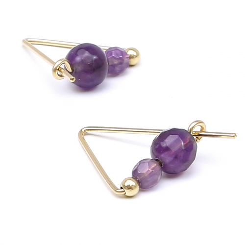Earrings by Ichiban - Fancy Amethyst