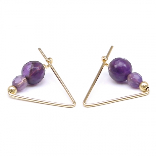 Cercei cu pietre semipretioase, Ichiban - Fancy Amethyst