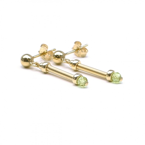 Cercei cu surub, Ichiban - Vogue Peridot