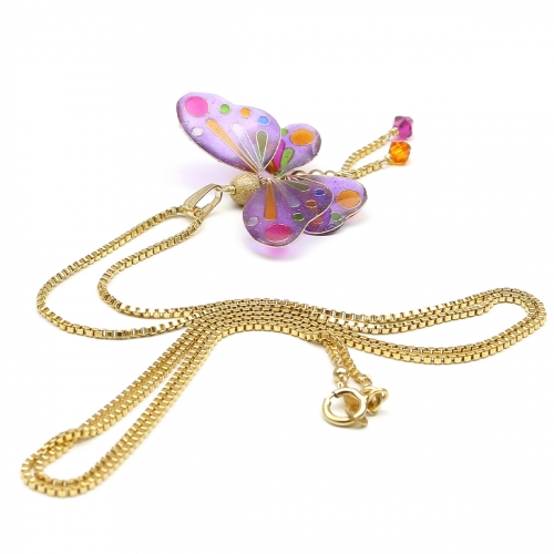 Pendant with chain by Ichiban - Free Spirit Bufferfly