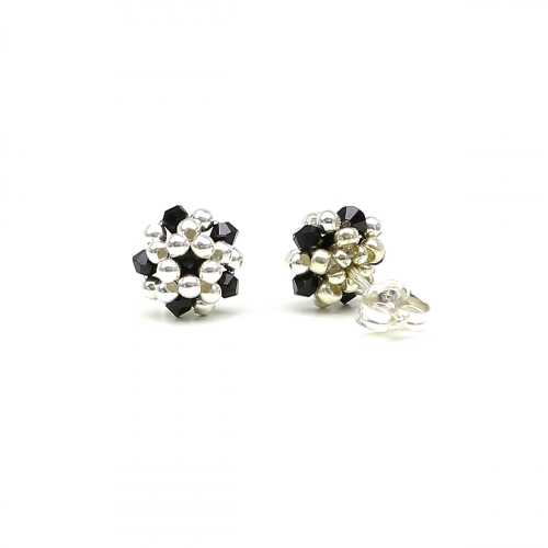 Stud earrings by Ichiban - Black Charm AG925