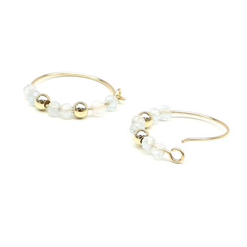 Cercei Ichiban - Simple Style Aquamarine AUR14 K