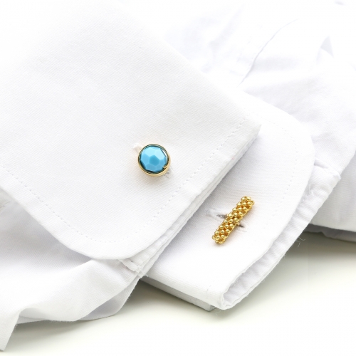 Cufflinks by Ichiban - Busted Turquoise