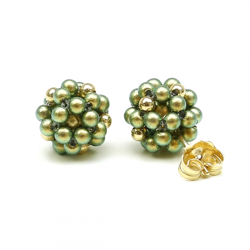 Stud earrings by Ichiban - Green Berry