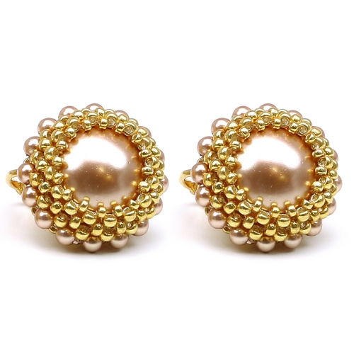 Clips earrings by Ichiban - Rose Moon