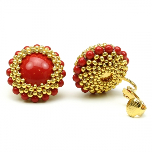 Clips earrings by Ichiban - Red Moon