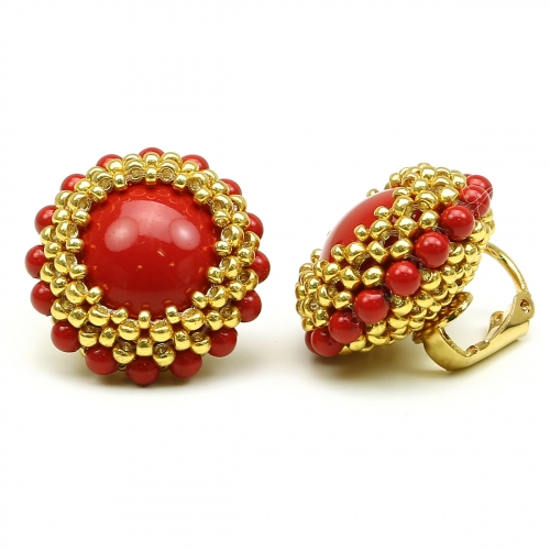 Clips earrings by Ichiban - Red Moon