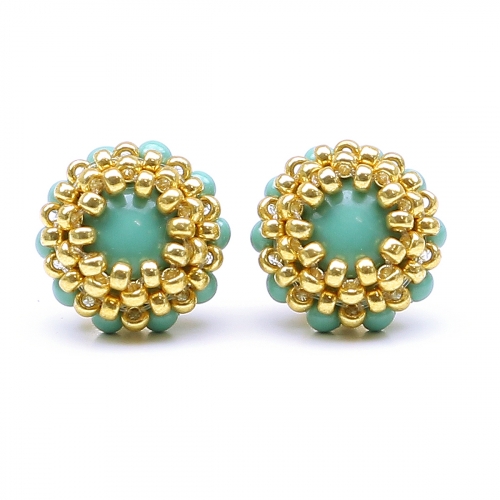 Stud earrings by Ichiban - Teeny Tiny Jade