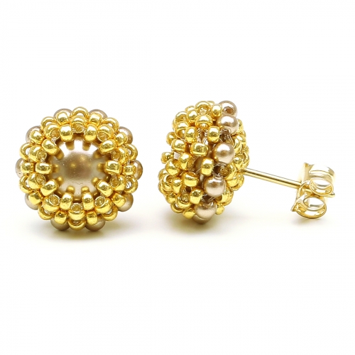 Stud earrings by Ichiban - Teeny Tiny Bronze - stud earrings