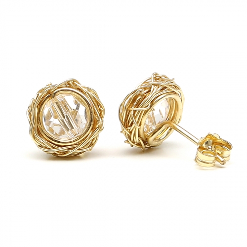 Stud earrings by Ichiban - Sweet Crystal Clear