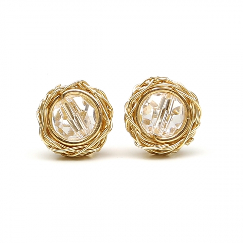 Stud earrings by Ichiban - Sweet Crystal Clear