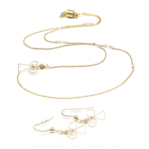 Set necklace and dangle earrings by Ichiban - Angel