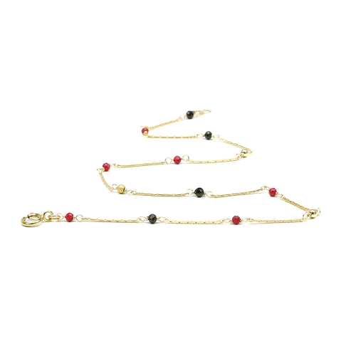 Lucky Charm Red and Black Ichiban - ankle bracelet