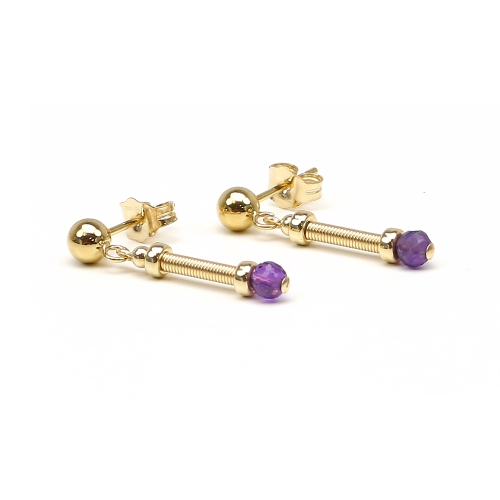 Vogue Amethyst - cercei surub by Ichiban