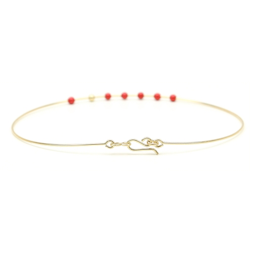 Simple Style Pearls - rouge - fixed bracelet