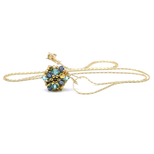 Pendant by Ichiban - Daisies Tahitian Blue