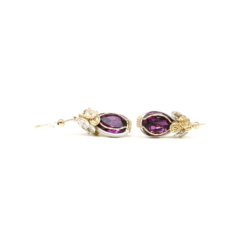 Dangle earrings by Ichiban - Royal Amethyst