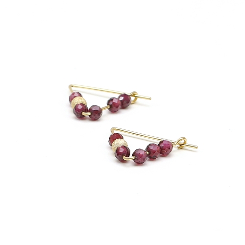 Earrings by Ichiban - Fancy Garnet 14K Gold