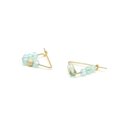 Earrings by Ichiban - Fancy Ocean Apatite14K Gold