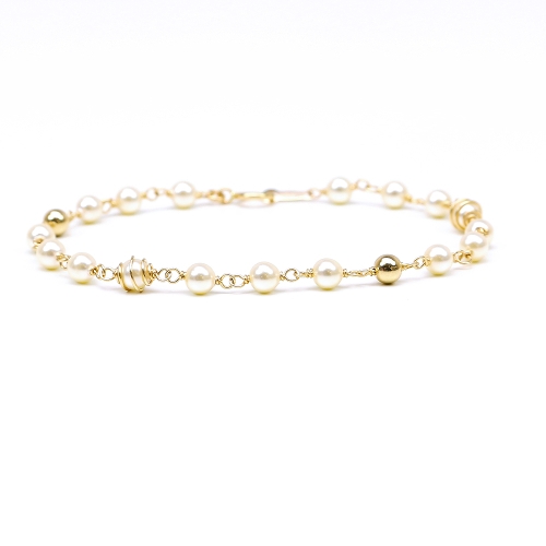 Women's Bracelet by Ichiban - Luxury Pearl Cream AU14K