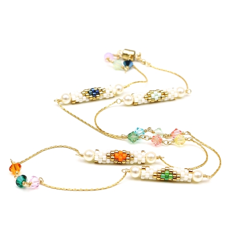 Necklace by Ichiban - Fineline Traditional Green