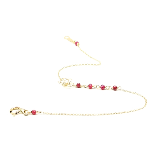 Women's Bracelet by Ichiban - Flower Power Ruby AU14K
