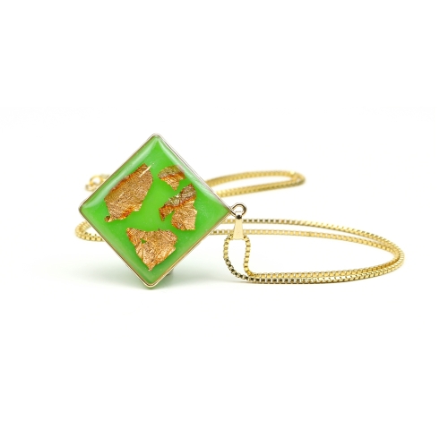 Green Foil - pendant by Ichiban