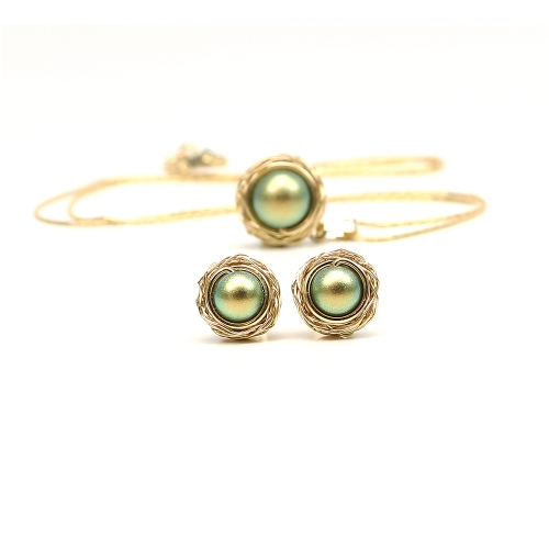 Set pandantiv si cercei surub Ichiban - Sweet Herbs 