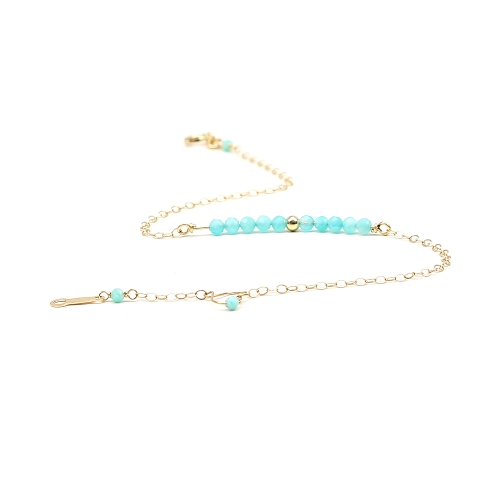 Women's Bracelet by Ichiban - Lucky Charm Pulse Amazonite AU14K