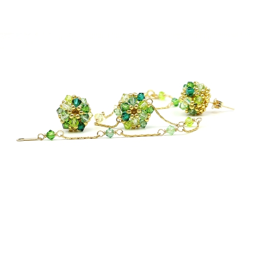 Daisies Herba Fresca set - bracelet and stud earrings