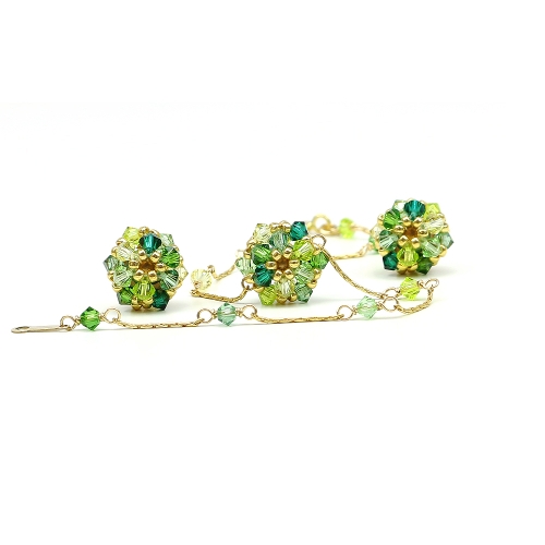 Daisies Herba Fresca set - bracelet and stud earrings